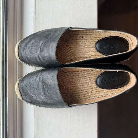 Coach Women’s Carley Perforated Logo Espadrille Flats size 9 - Picture 6 of 16